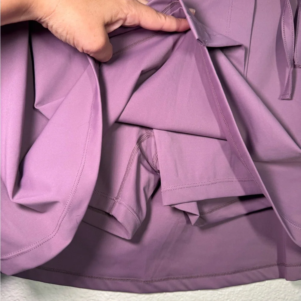 Purple Drawstring Skort Mini